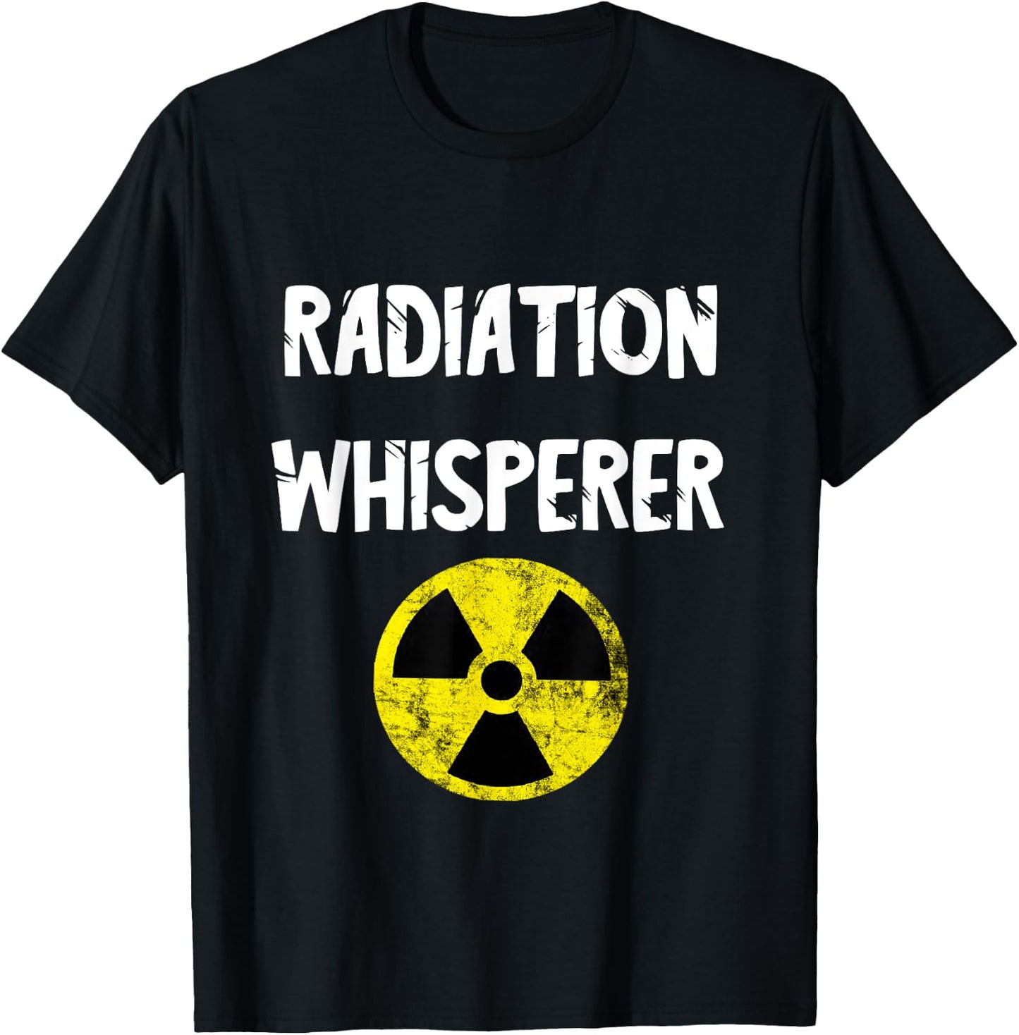 Radioactivity Whisper Nuclear Symbol Radiology Radiation T-Shirt - T-Shirt | Black