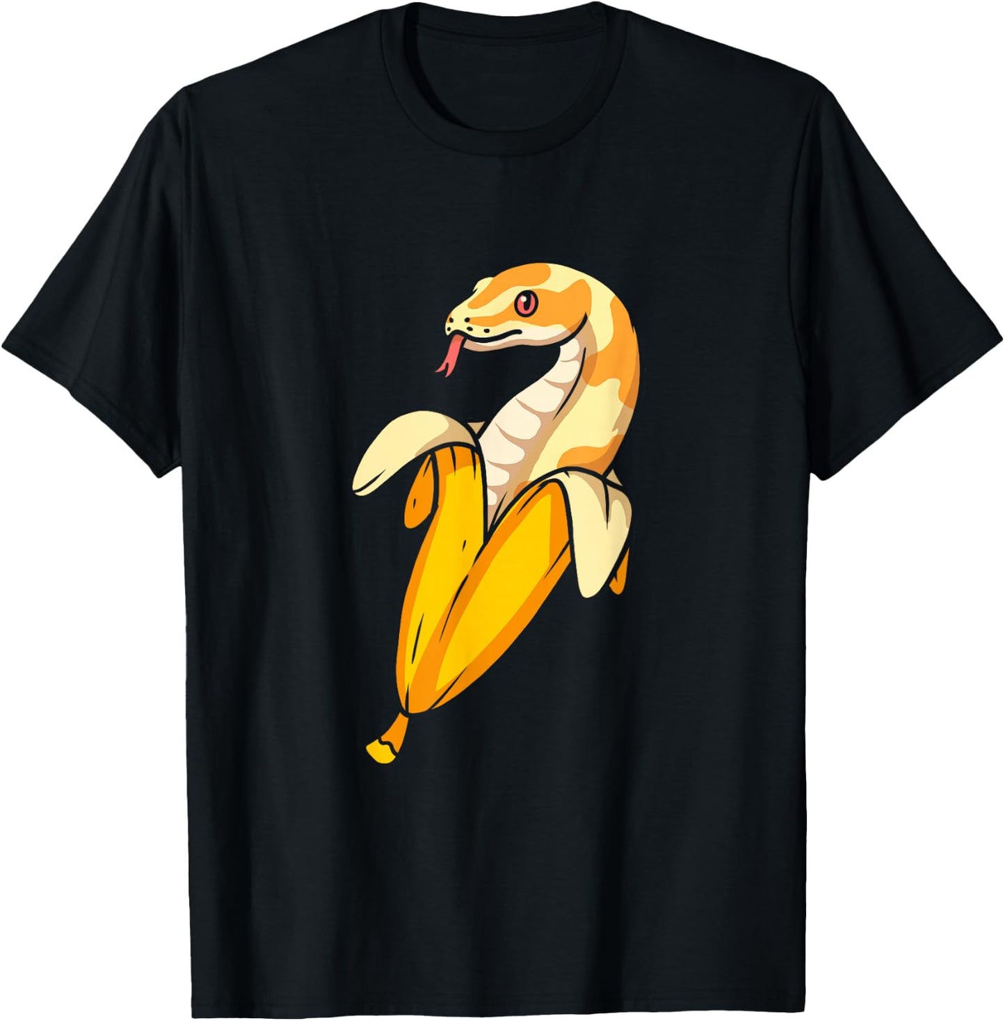 Ball Python Banana Reptile Snake Owner T-Shirt - T-Shirt | Black