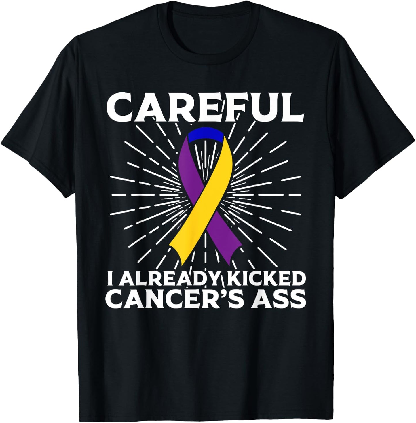 Funny Bladder Cancer Awareness Gift Women Survivors T-Shirt - T-Shirt | Black