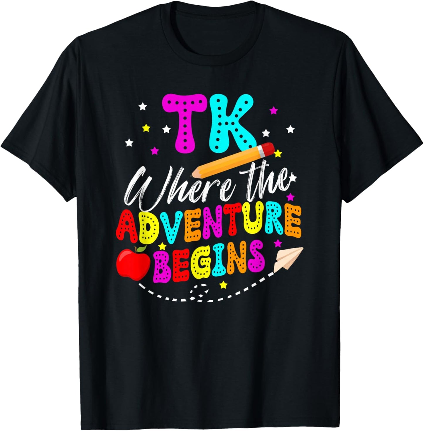 TK Funny TK Teacher Transitional Kindergarten Student T-Shirt - T-Shirt | Black