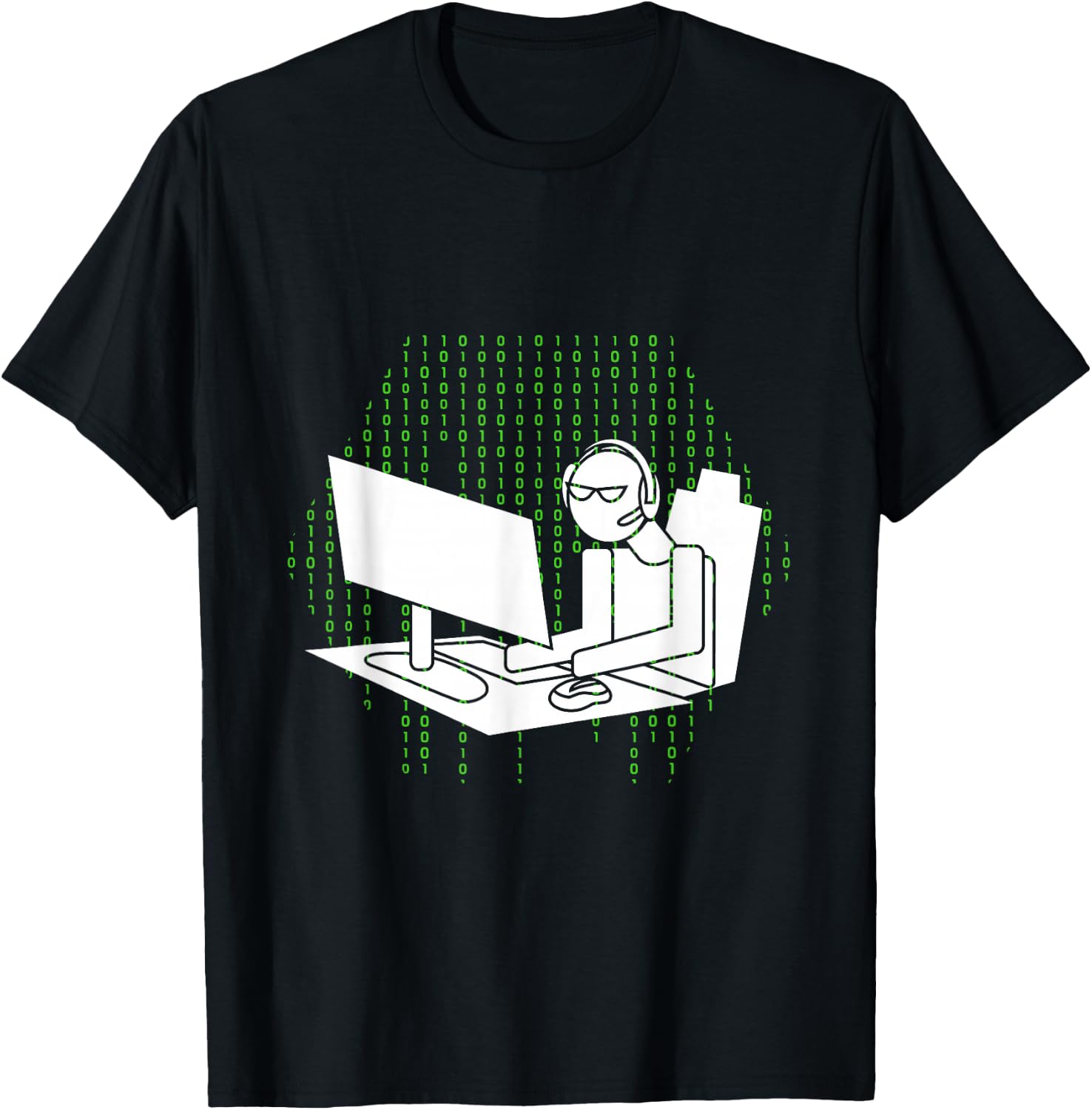 Computer Gamer Gift Men Women Kids WASD Keyboard PC Gaming T-Shirt - T-Shirt | Black