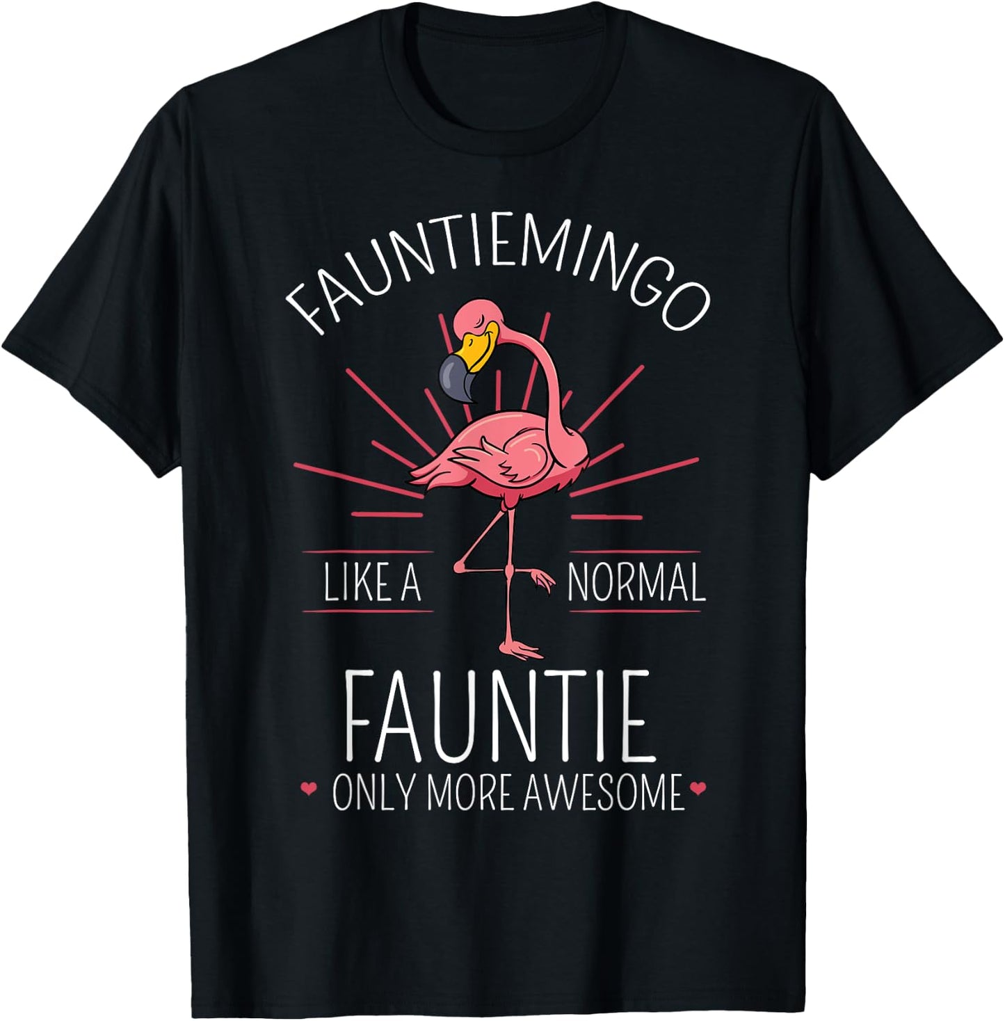 Fauntiemingo Fauntie Flamingo Lover T-Shirt - T-Shirt | Black