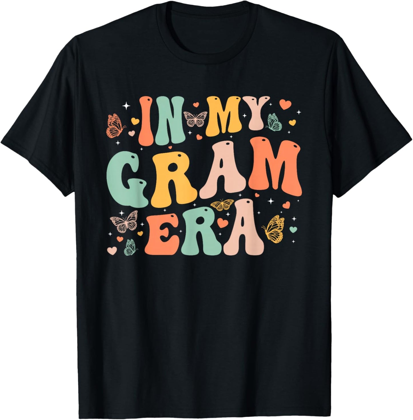 Retro Groovy In My Gram Era Mother's Day Gifts Women T-Shirt - T-Shirt | Black