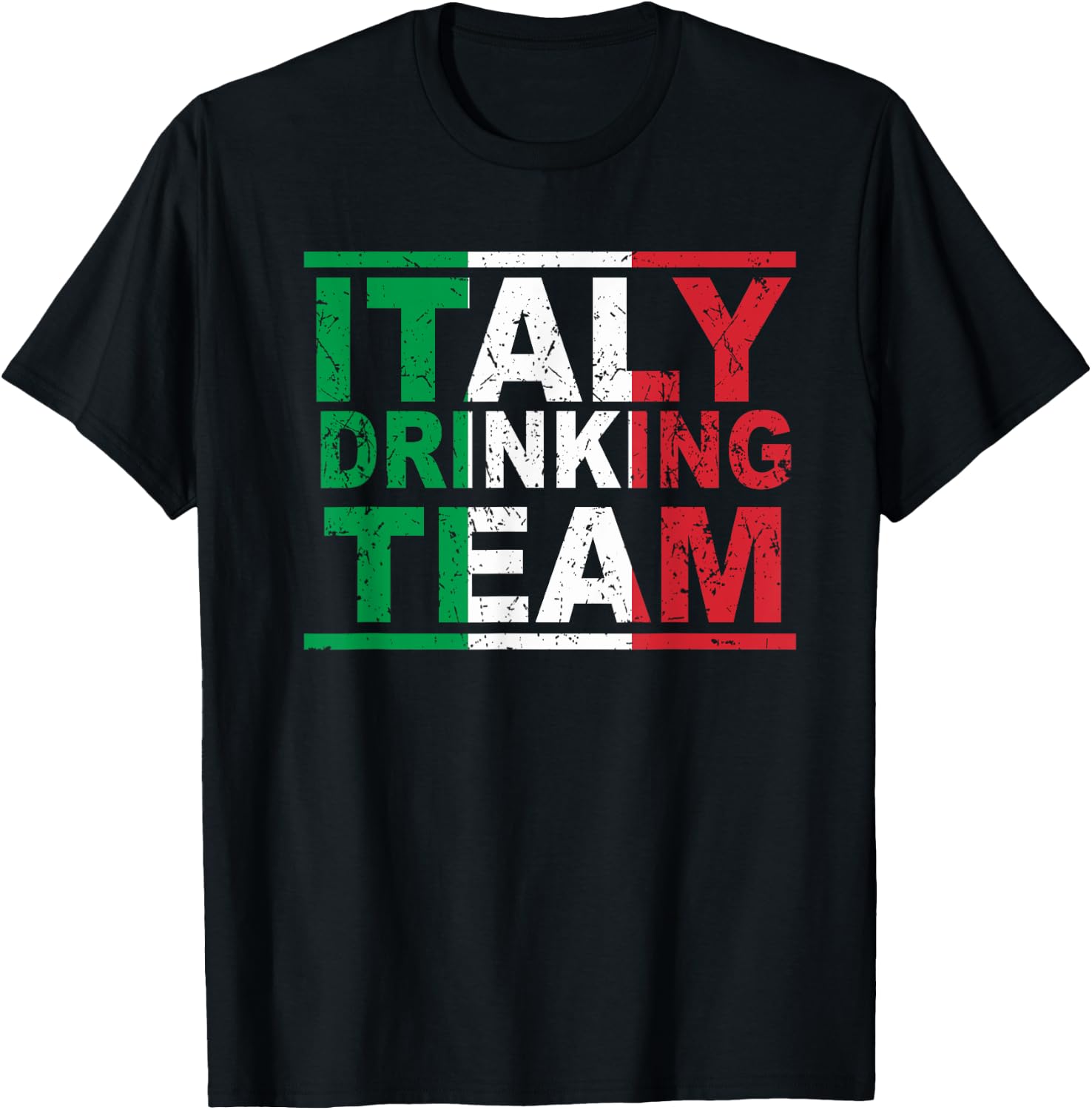 Italy Drinking Team Italian Beerlogist Whiskey Lover T-Shirt - T-Shirt | Black