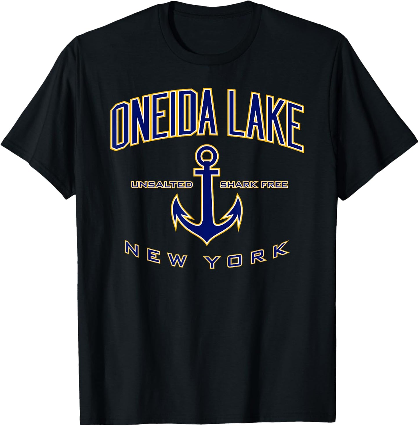Oneida Lake Shirt , Men, Girls & Boys T-Shirt - T-Shirt | Black