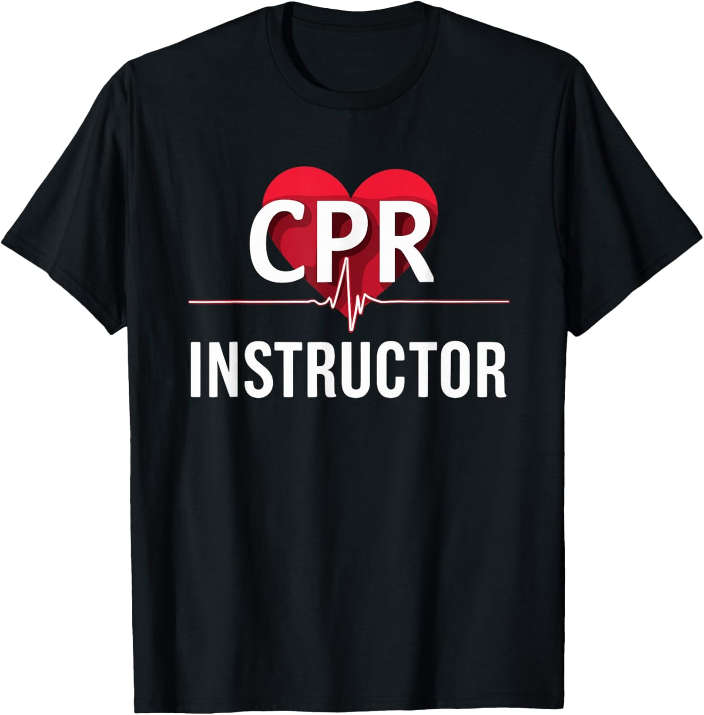 CPR Instructor First Aid Course, Care Emergency Coach T-Shirt - T-Shirt | Black