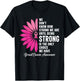 We Don’t Know How Strong Sunflower Breast Cancer Survivor T-Shirt - T-Shirt | Black