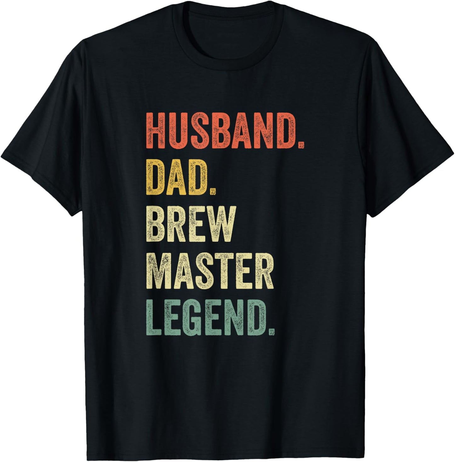 Funny Brew T Shirt Vintage Beer Gifts Dad Retro Brew Master T-Shirt - T-Shirt | Black