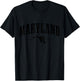 Maryland Vintage Pride State Map T-Shirt - T-Shirt | Black