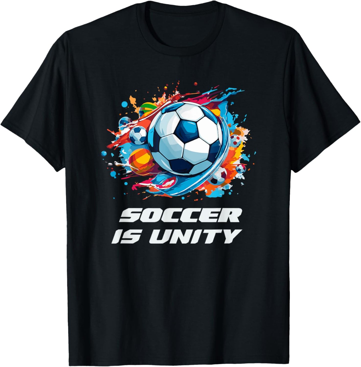 Soccer Design Collection: soccer is unity T-Shirt - T-Shirt | Black