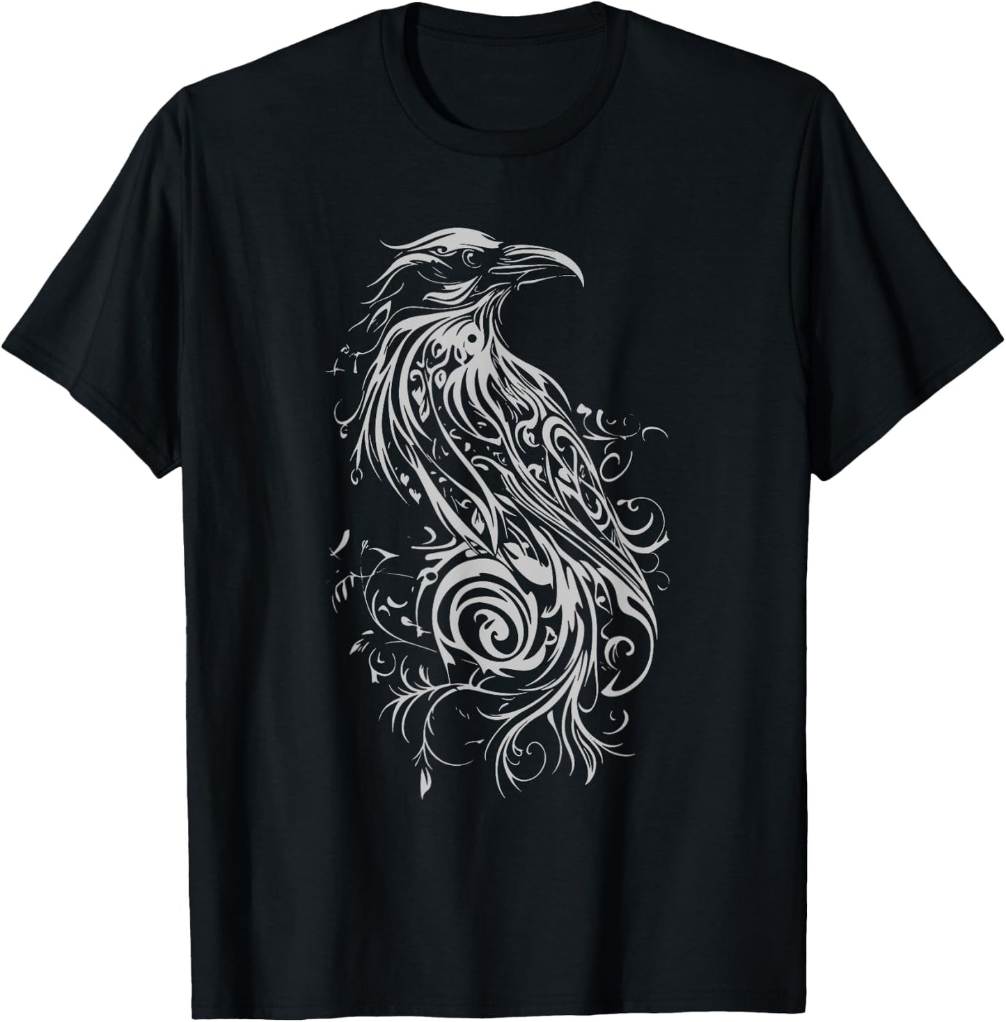 Raven Crow T-Shirt - T-Shirt | Black