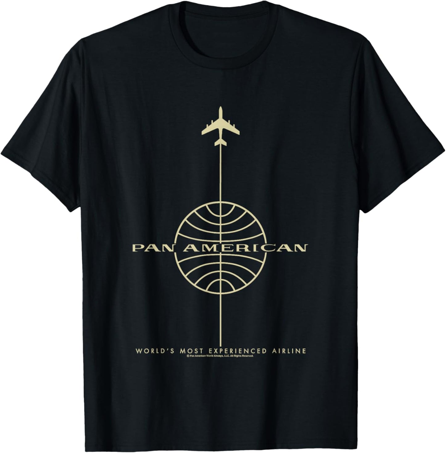 Pan Am World's Most Experienced Airline T-Shirt - T-Shirt | Black