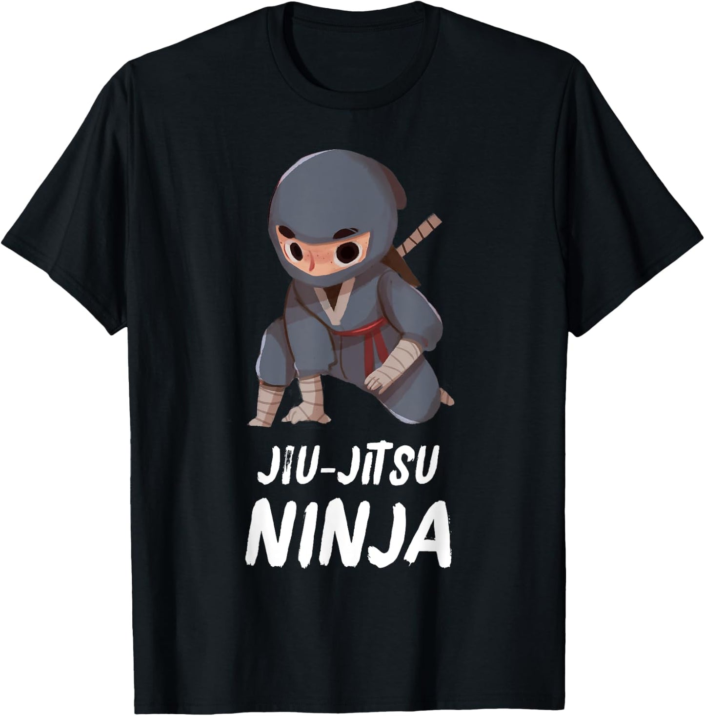 Jiu-Jitsu Ninja Boy Funny Martial Arts Sports T-Shirt - T-Shirt | Black