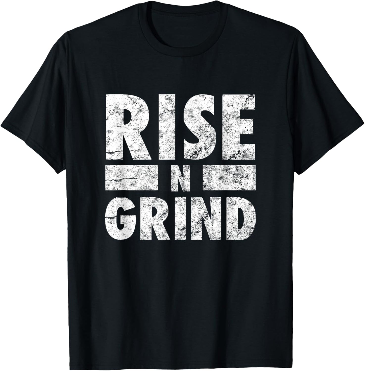 Rise N Grind: Cool Workout T-Shirt - T-Shirt | Black