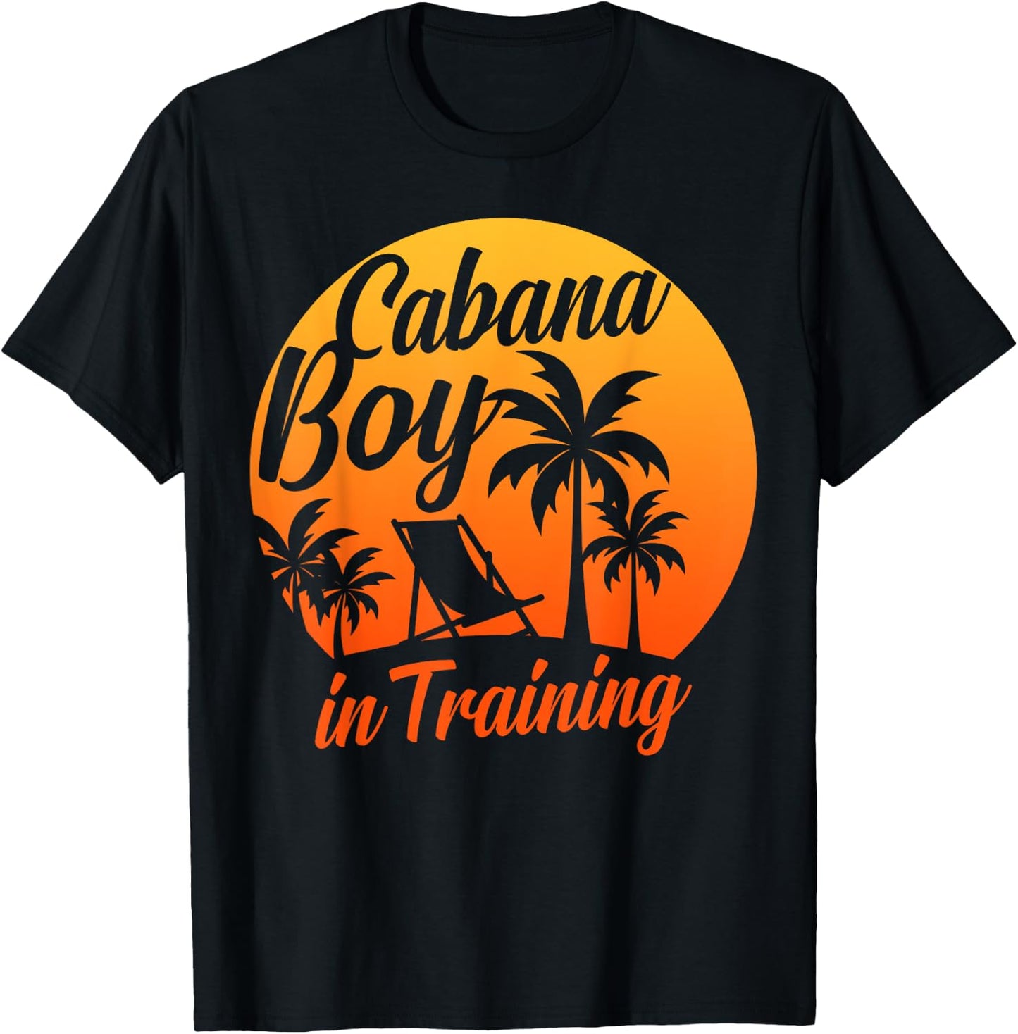 Cabana Boy In Training Pool Party Boys Gift T-Shirt - T-Shirt | Black