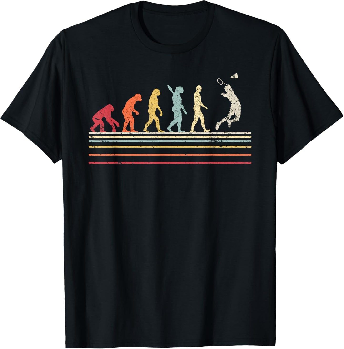 Badminton Shirt Vintage T-Shirt - T-Shirt | Black