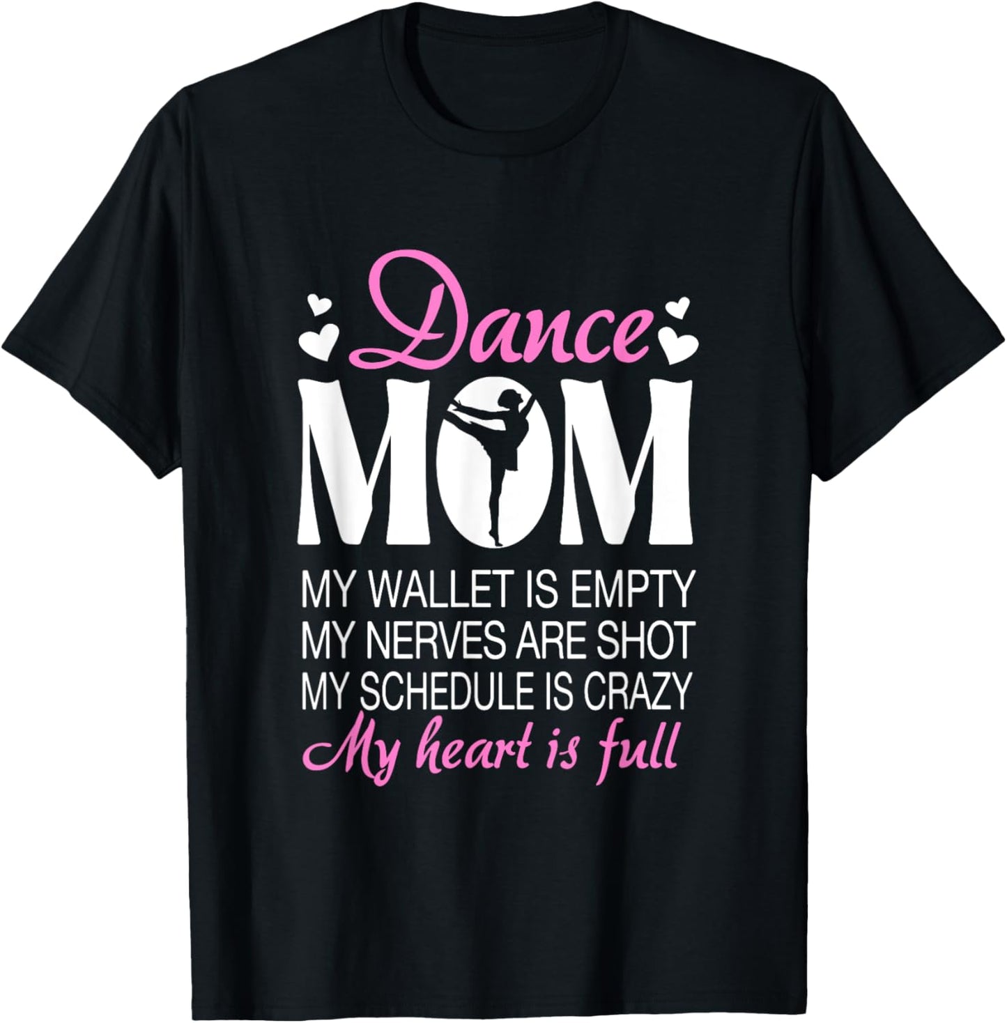 Retro Dance Mom Funny Dancing Mom Of A Dancer Mother's Day T-Shirt - T-Shirt | Black