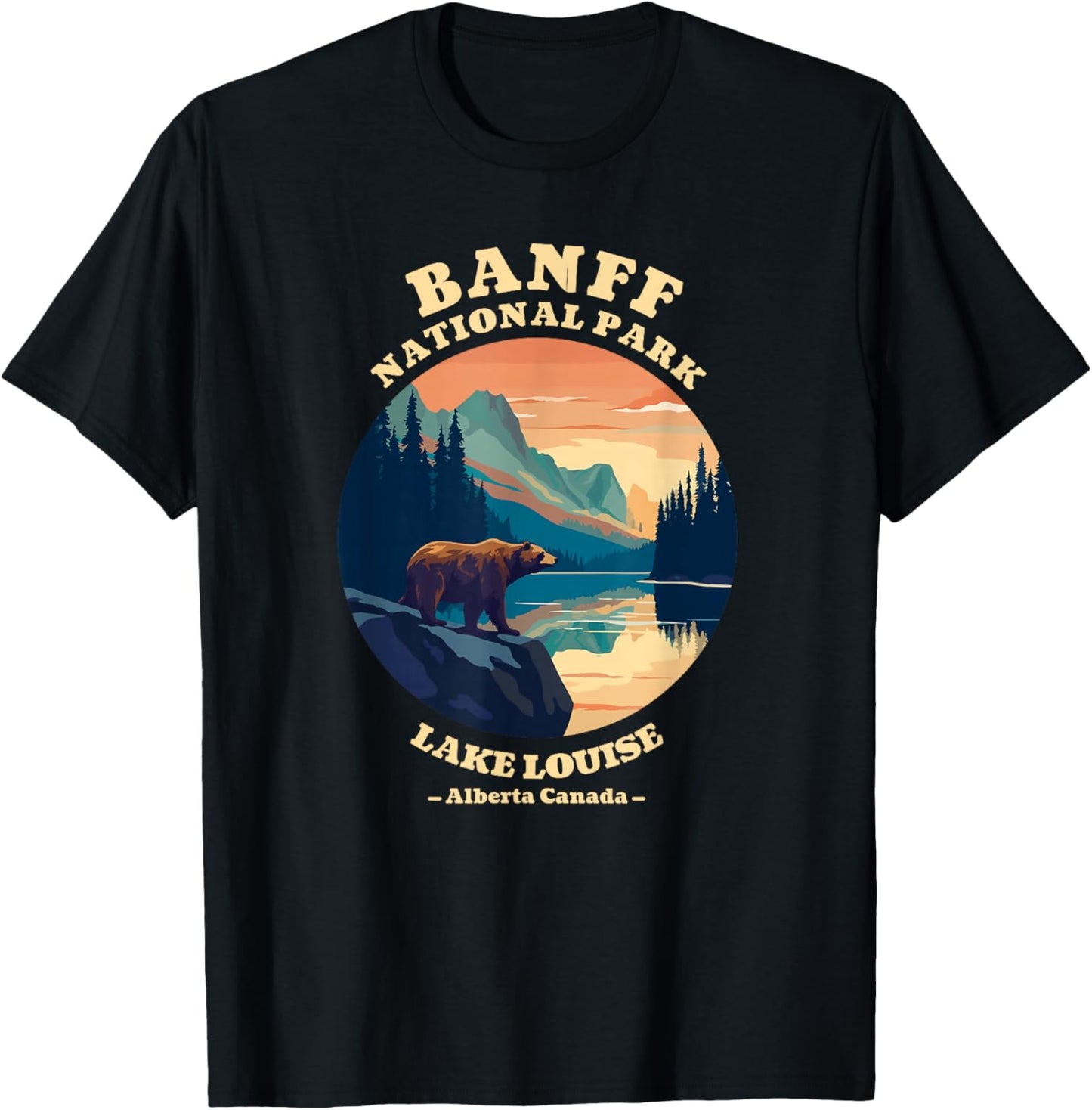 Canadian Banff National Park Souvenirs T-Shirt - T-Shirt | Black