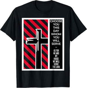As For Me And My House We Will Serve The Lord Joshua 24 15 T-Shirt - T-Shirt | Black