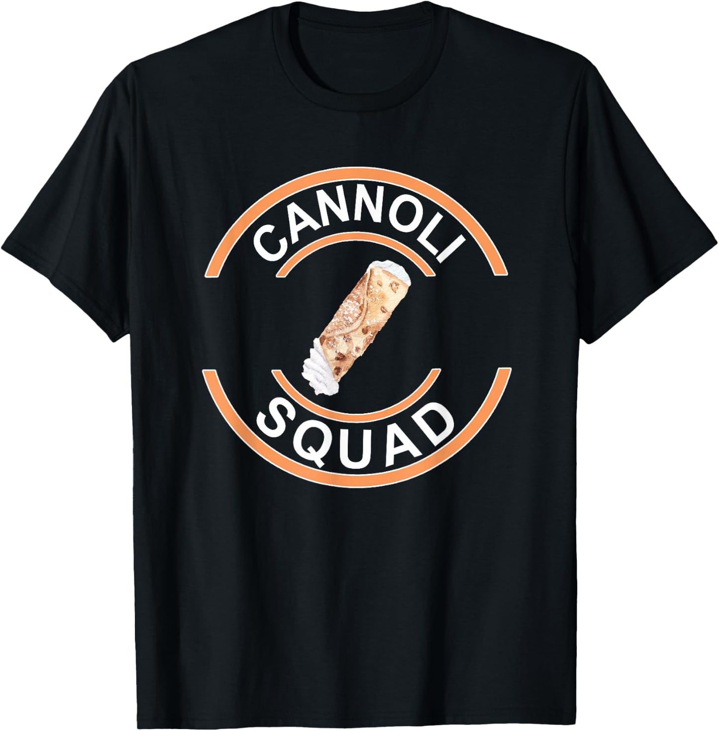 Cannoli Squad Funny Cannoli Lover T-Shirt - T-Shirt | Black