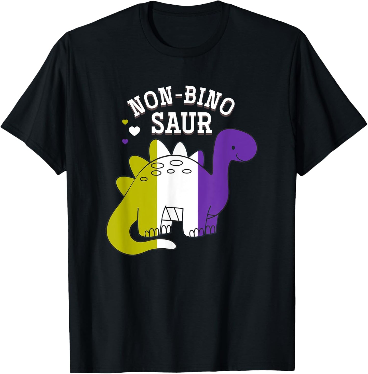 Non Binosaur Non Binary T-Shirt - T-Shirt | Black