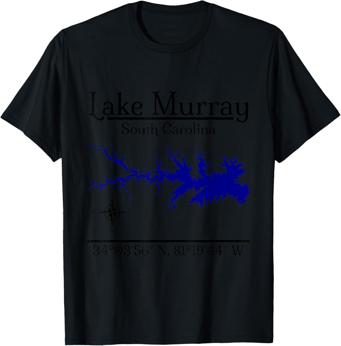 Lake Murray - South Carolina T-Shirt - T-Shirt | Black