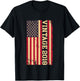 2018 Vintage 8th Birthday 8 Years Old American USA Flag T-Shirt - T-Shirt | Black