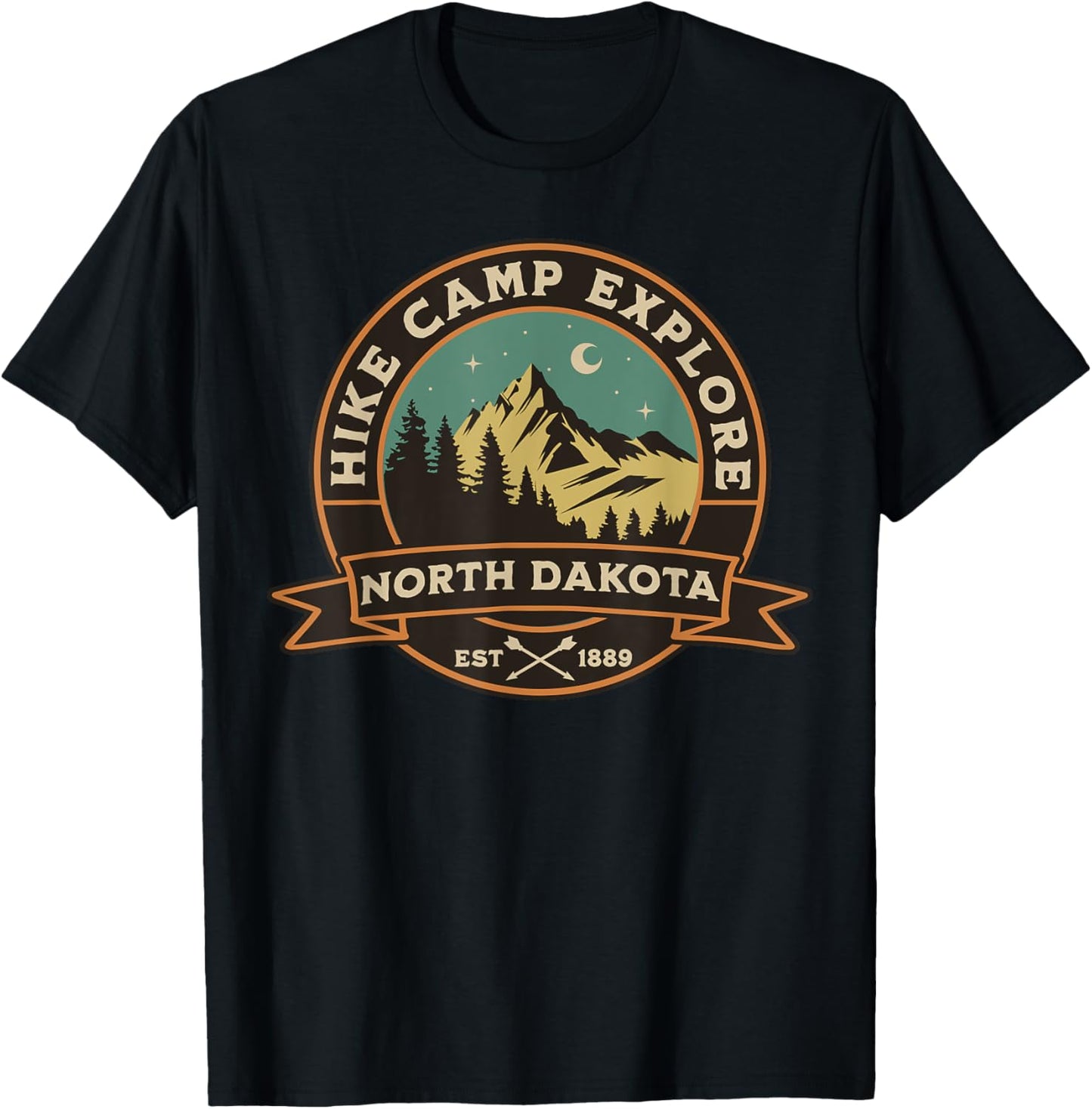 North Dakota T-Shirt - T-Shirt | Black