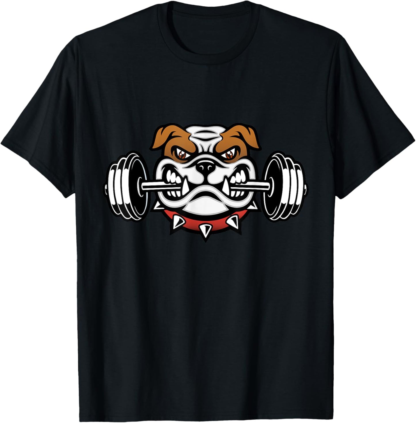 Funny Bulldog Weightlifting Fitness Gym Women Kids T-Shirt - T-Shirt | Black