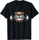 Funny Bulldog Weightlifting Fitness Gym Women Kids T-Shirt - T-Shirt | Black