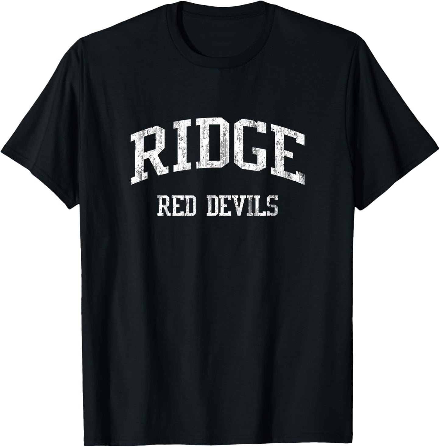 Ridge High School HS Basking Ridge NJ Vintage Sports T-Shirt - T-Shirt | Black