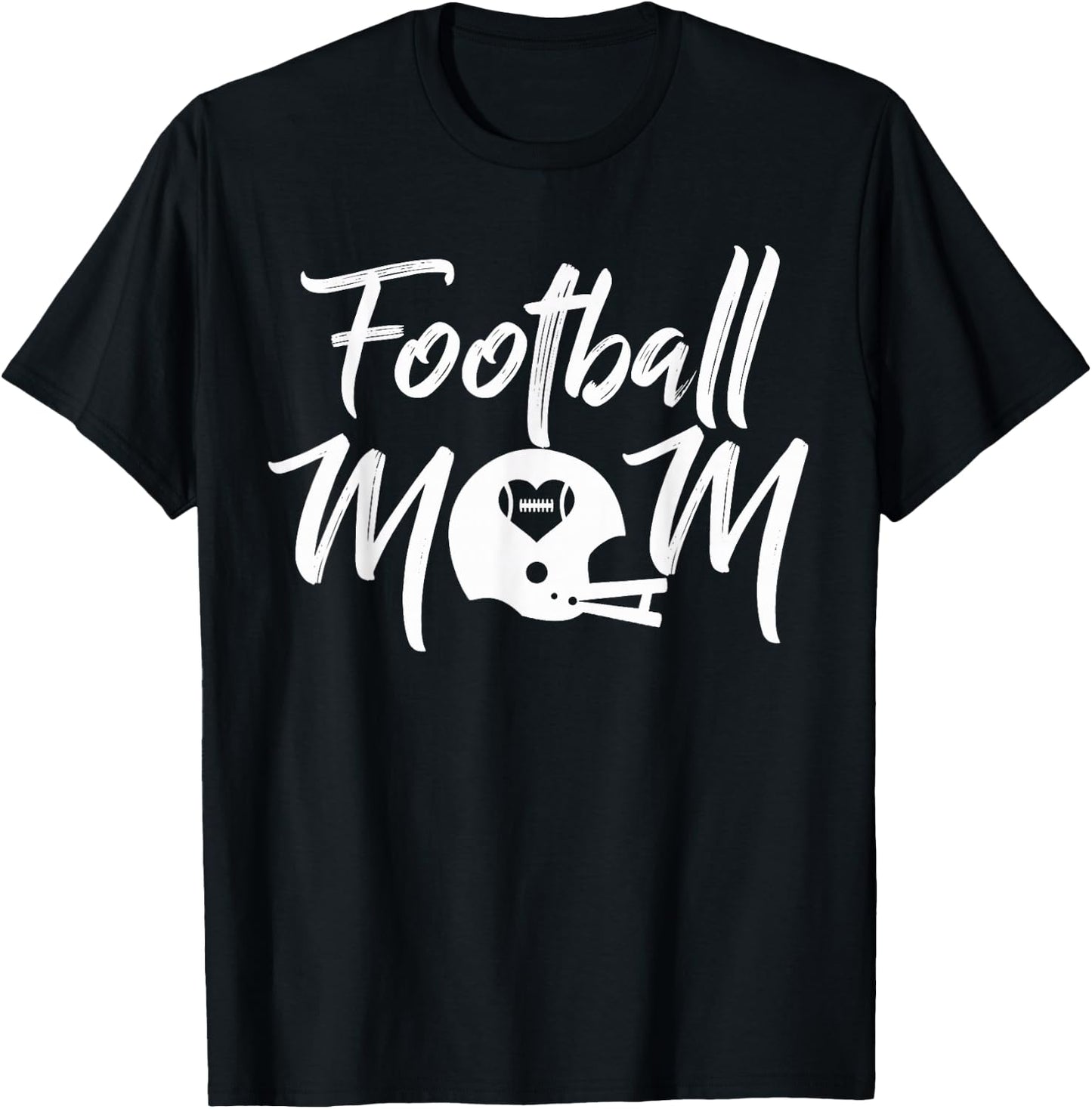 Football Mom Football Mom Football T-Shirt - T-Shirt | Black