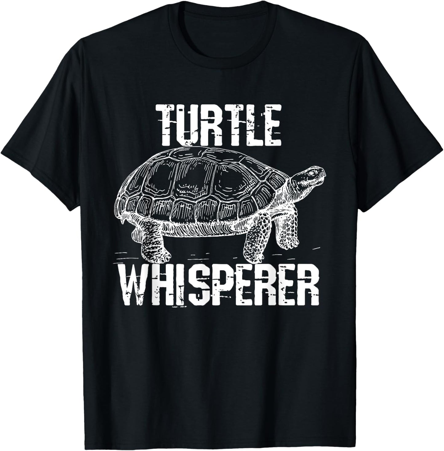 Turtle Whisperer Funny Pet Turtle T-Shirt - T-Shirt | Black