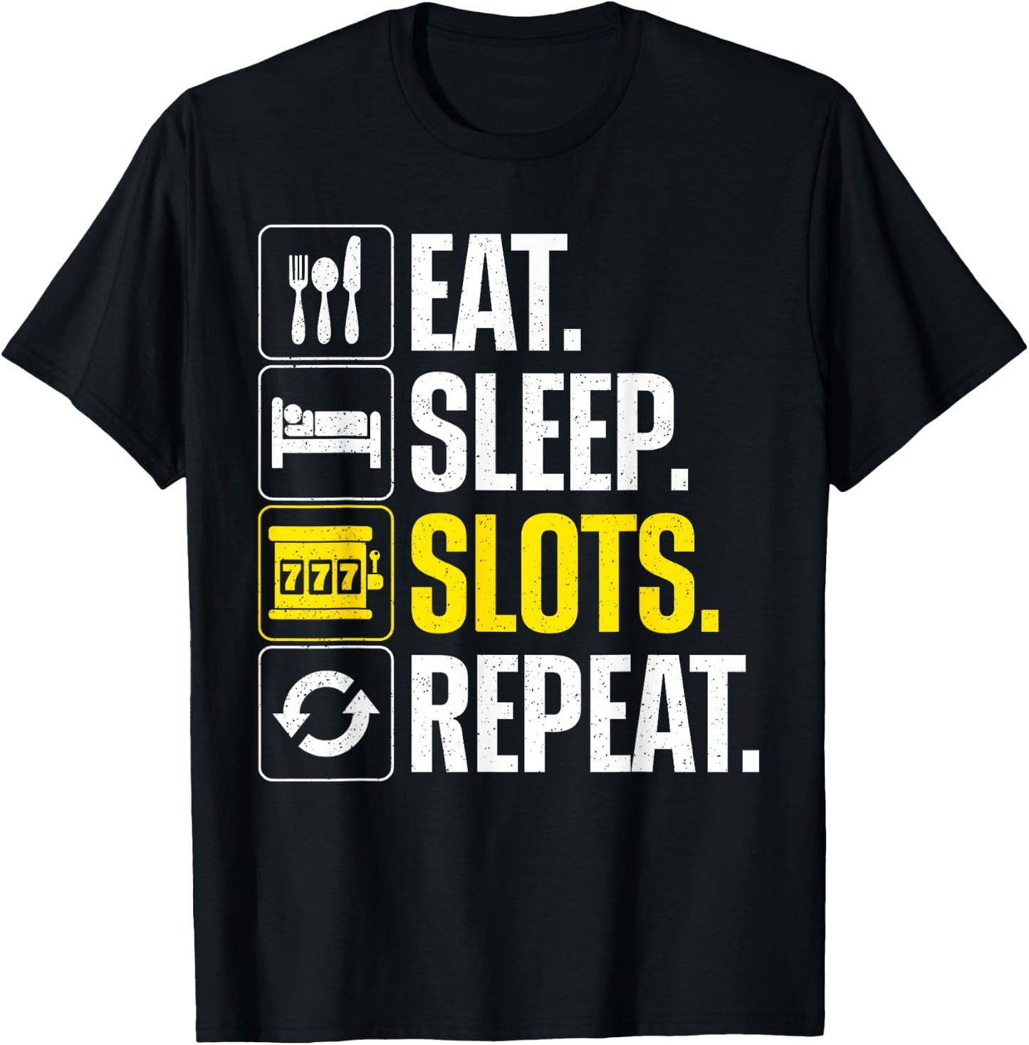 Slot Machine Art Women Gambling Casino Slot Machine T-Shirt - T-Shirt | Black