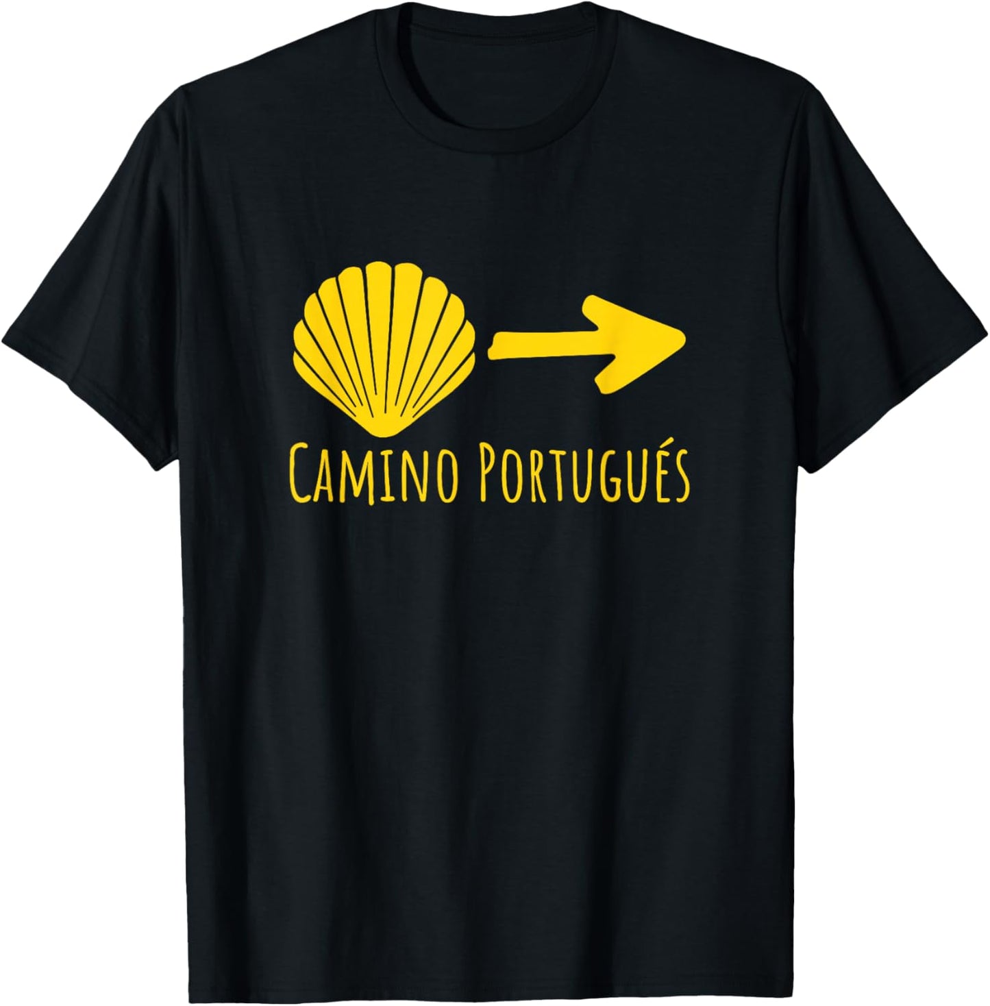 Buen Camino Portugues Portugal Way Tops, , Gear & Items T-Shirt - T-Shirt | Black