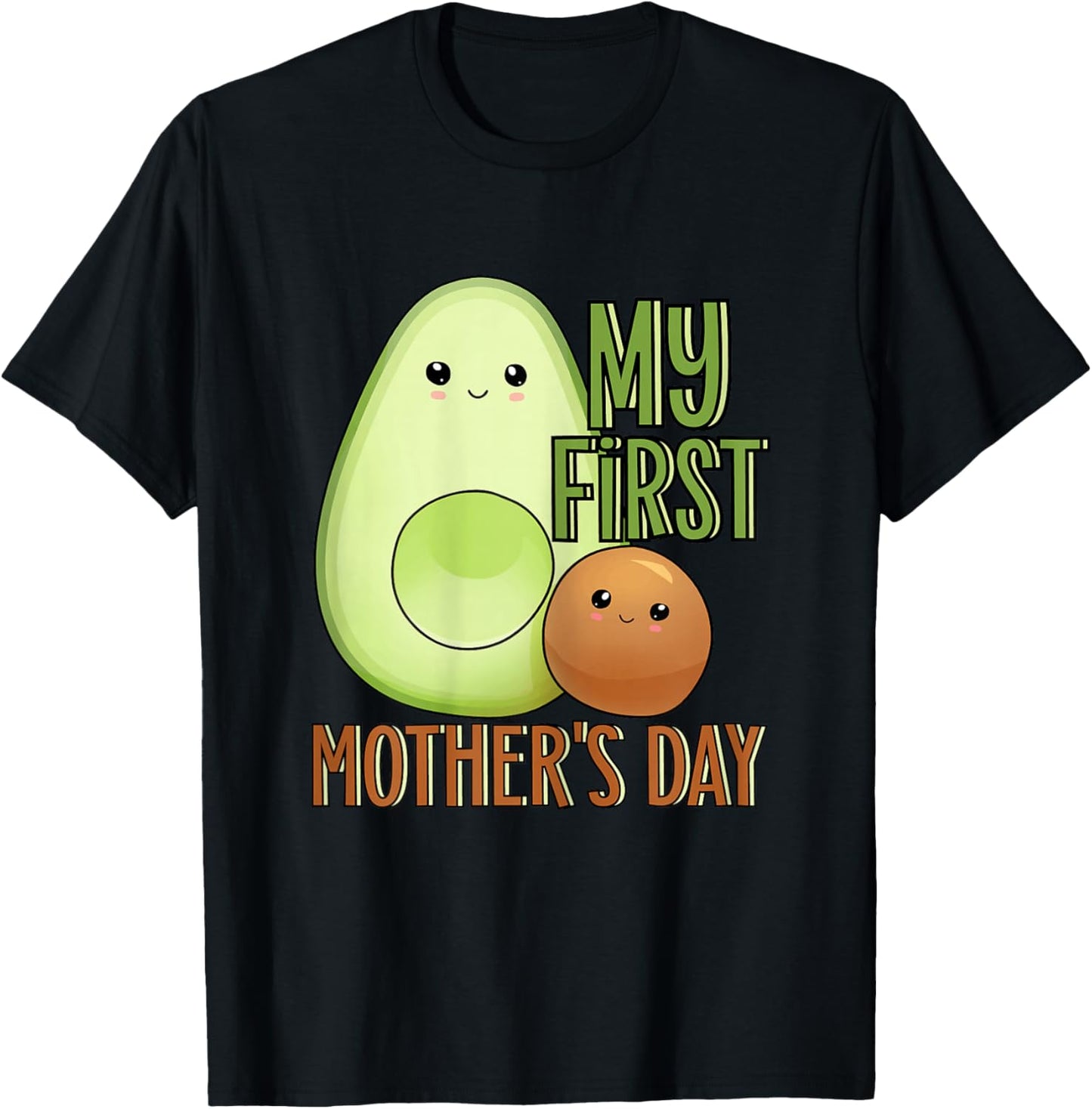 My First Mothers Day Shirt for Mom 1st Mothers Day T-Shirt - T-Shirt | Black