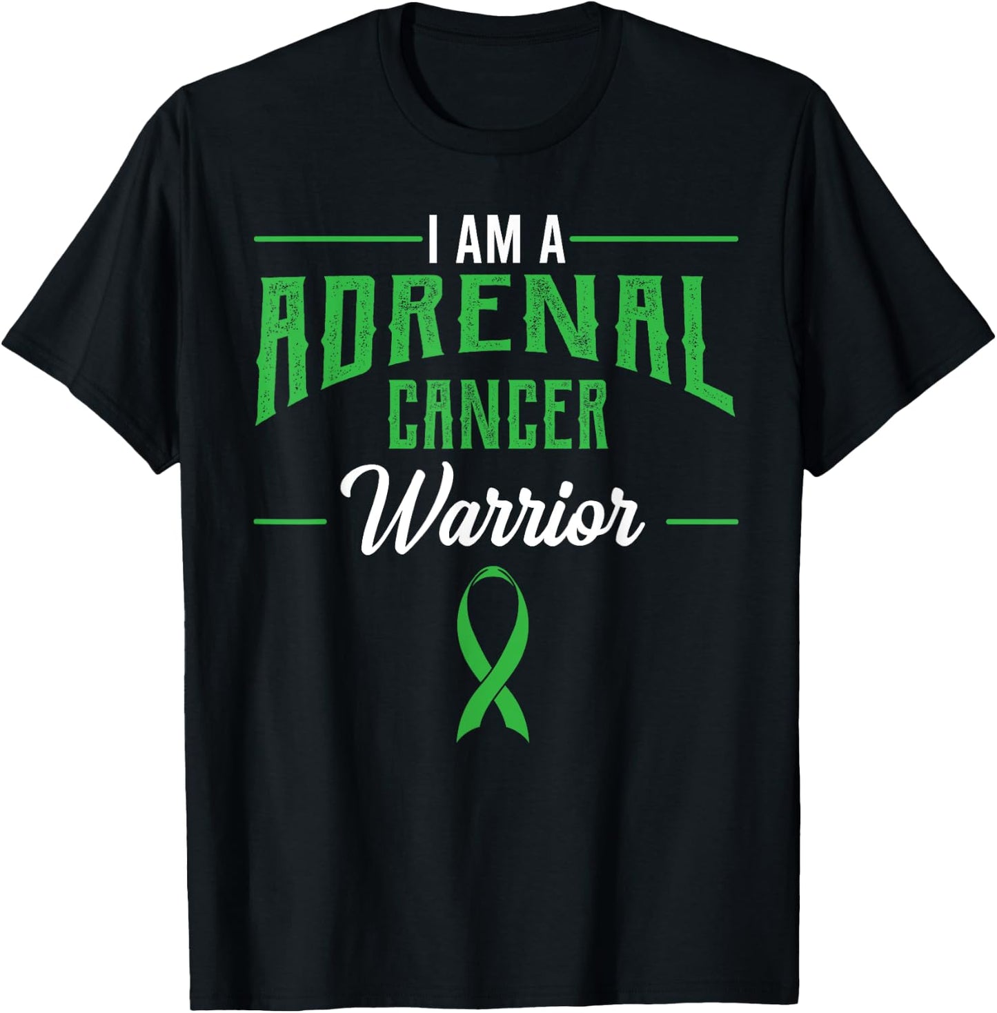 Adrenal Cancer Awareness Adrenal Cortical Carcinoma Gift T-Shirt - T-Shirt | Black