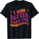 I Run Better Than The Government Runner Athletes T-Shirt - T-Shirt | Black