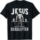 Fitness Funny Vintage Jesus The Ultimate Deadlifter T-Shirt - T-Shirt | Black