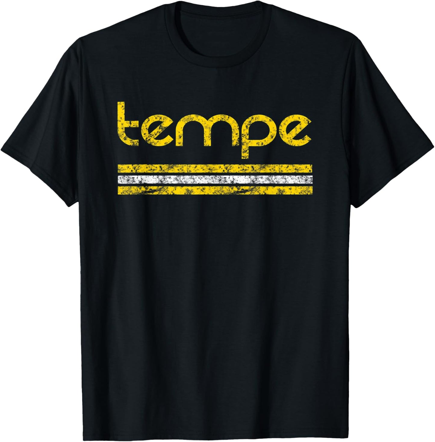 Tempe Arizona Retro T Shirt Vintage Weathered T-Shirt - T-Shirt | Black