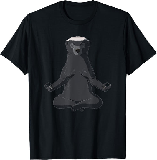 Yoga Honey Badger T-Shirt - T-Shirt | Black