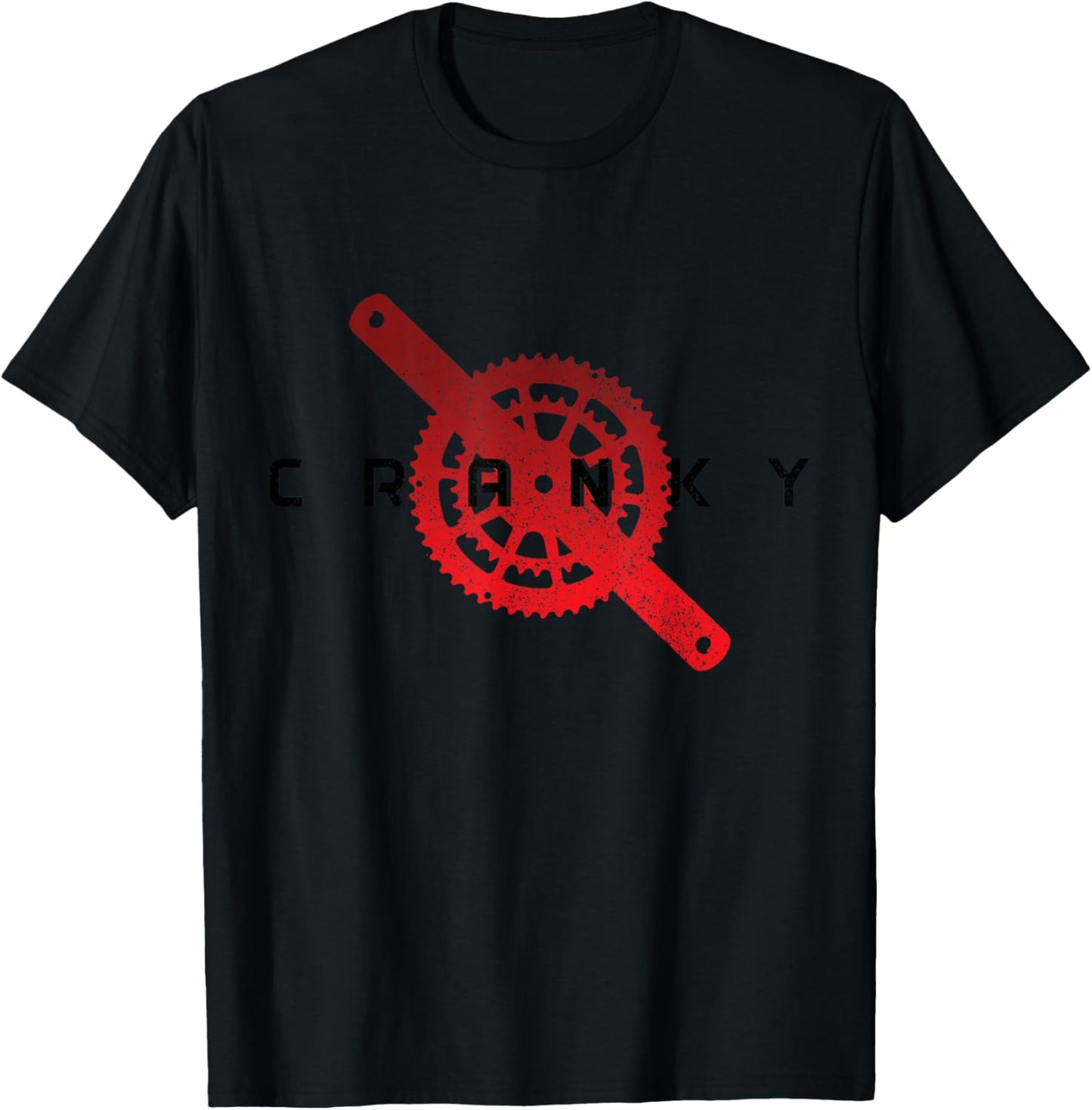 Cycling Cranky Mountain Bike Biker MTB Bicycle BMX Cyclist T-Shirt - T-Shirt | Black