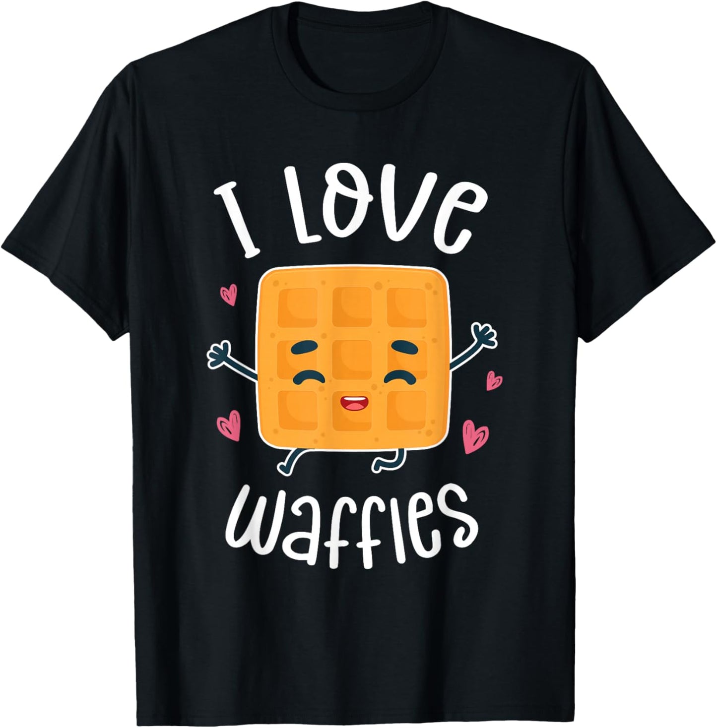 I Love Waffles T-Shirt - T-Shirt | Black