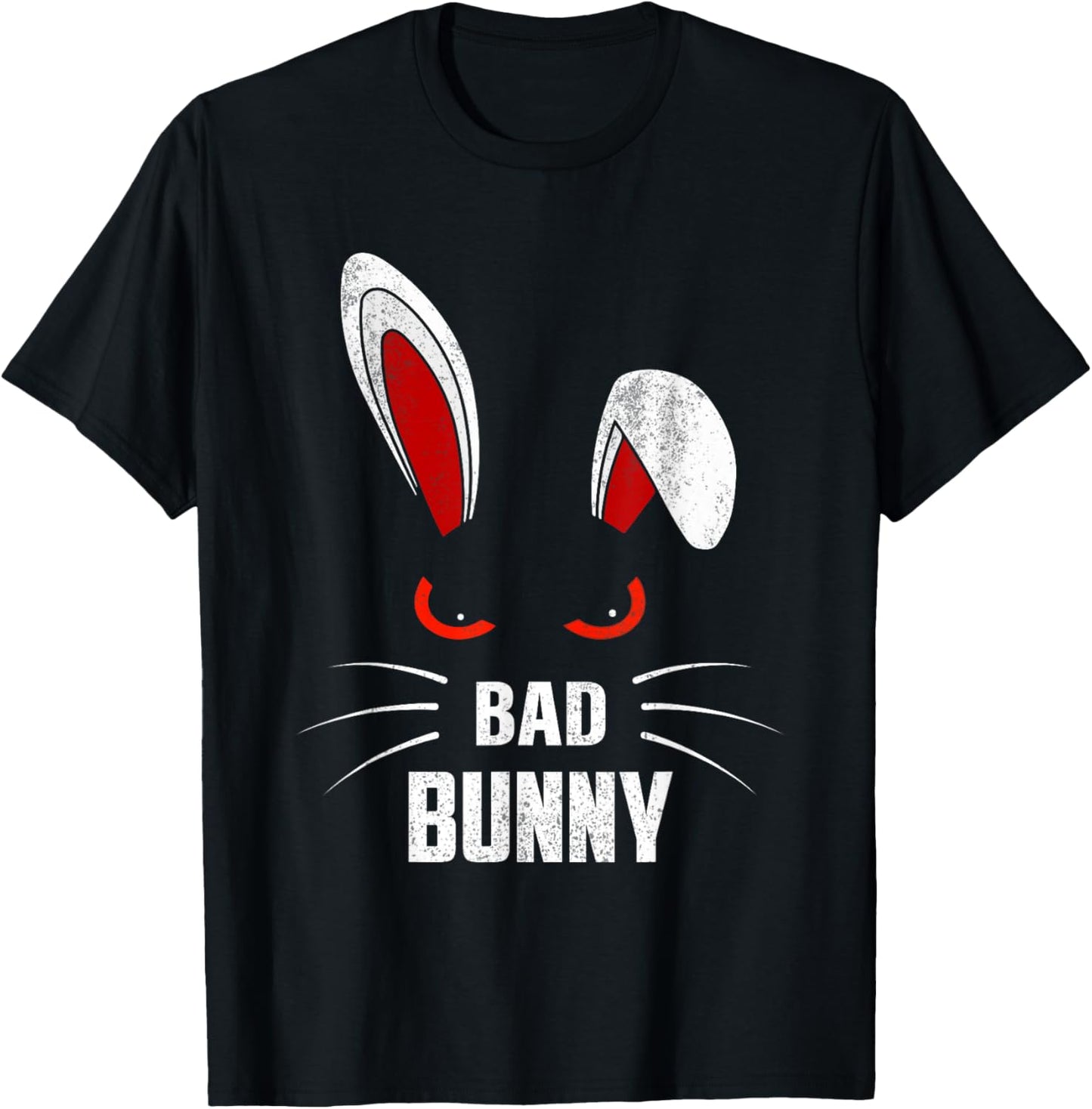 Bad Bunny Scary Rabbit Cool Animal Lover T-Shirt - T-Shirt | Black