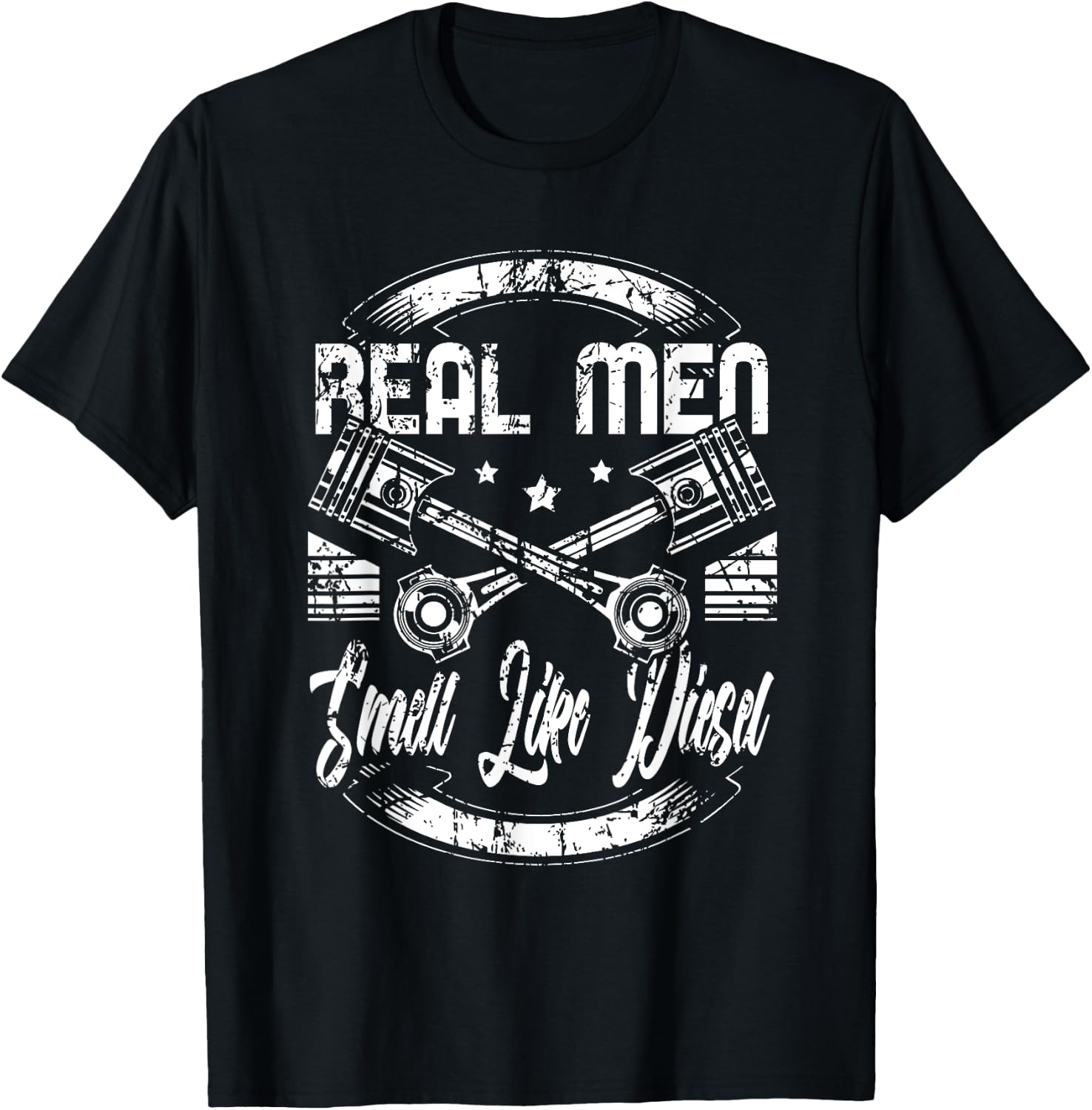 Real Men Smell like Diesel Mechanic Men T-Shirt - T-Shirt | Black