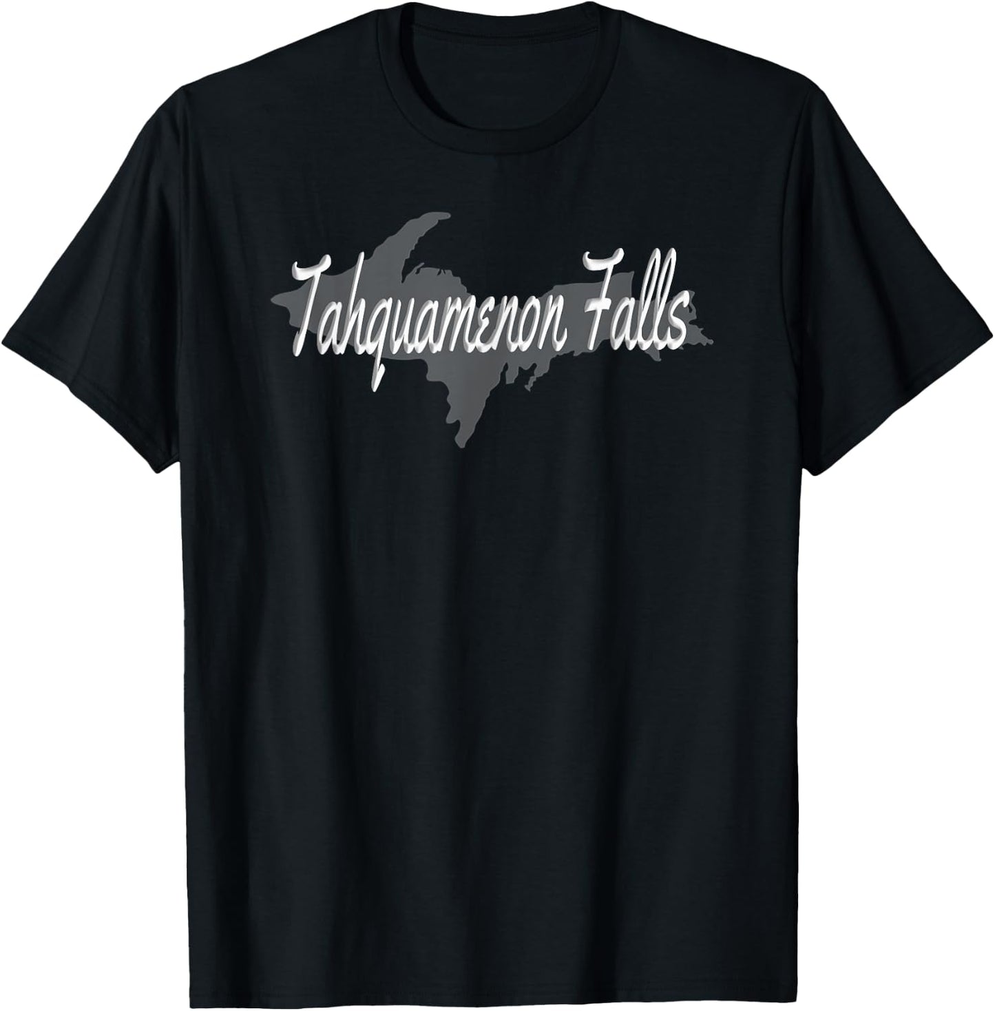 Tahquamenon Falls Upper Peninsula Michigan UP Waterfalls T-Shirt - T-Shirt | Black