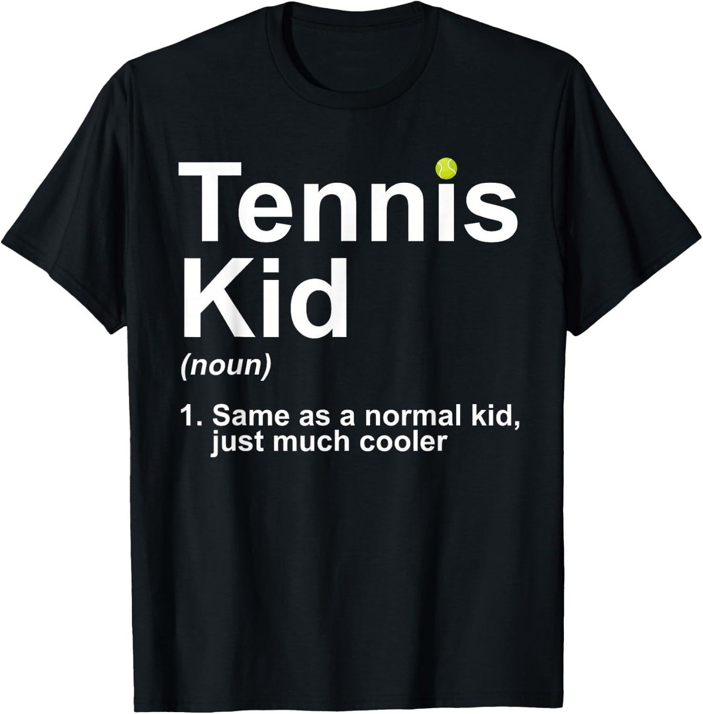 Tennis Kid Art For Boys Kids Girl Tennis Lover Tennis Player T-Shirt - T-Shirt | Black