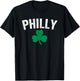 Philadelphia St. Patrick's Philly Irish Shamrock Party Gift T-Shirt - T-Shirt | Black