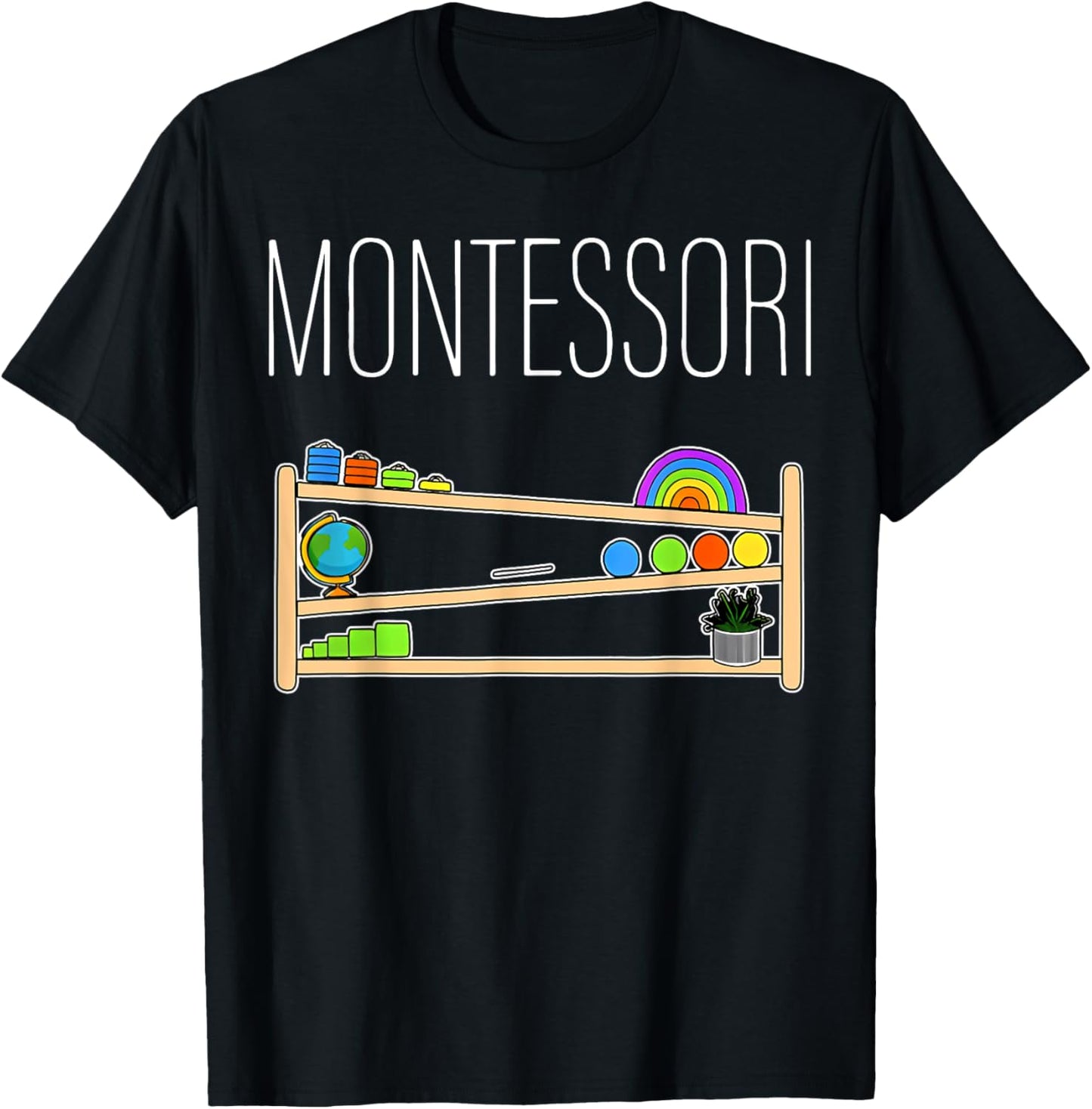 Montessori Teacher Montessori Education Back To School T-Shirt - T-Shirt | Black