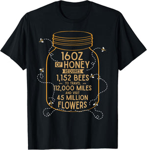 Beekeeper Shirt Honey Pollen Beekeeping Bee T-Shirt - T-Shirt | Black
